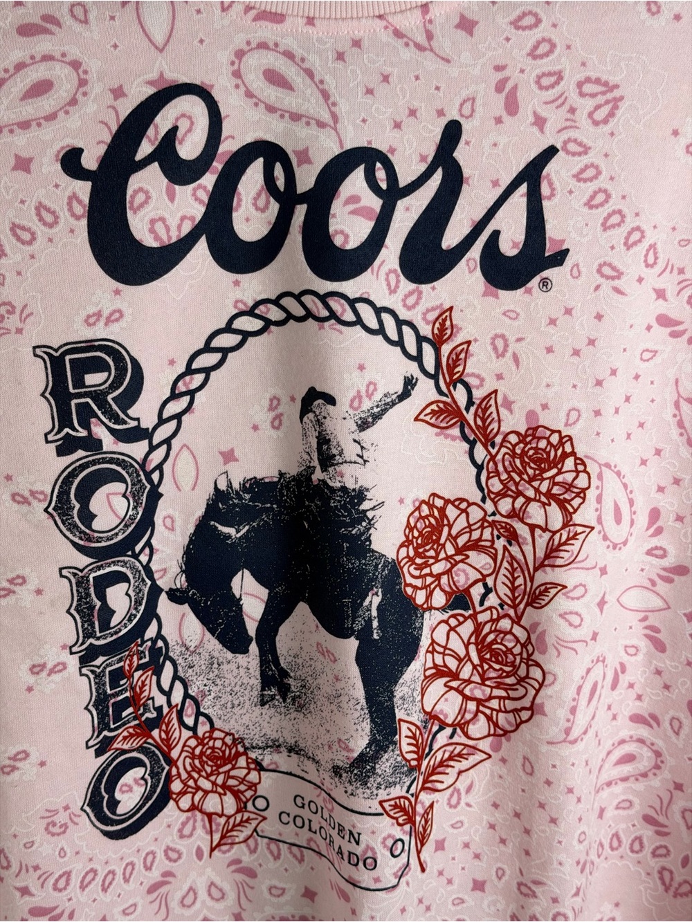 Pink Rodeo Graphic Sweatshirt - XS,S, - Picture 3 of 6